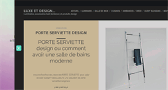 Desktop Screenshot of blog-produits-design.com
